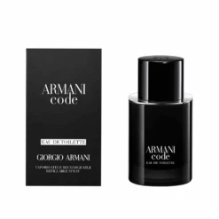 Armani Code Pour Homme Eau De Toilette Refillable Men's Fragrance Spray (50ml)