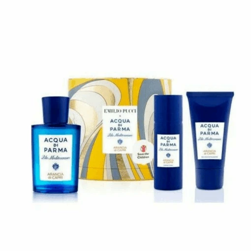 Acqua Di Parma Blue Mediterraneo Arancia Di Capri Eau De Toilette Gift Set (75ml) With Shower Gel & Body Lotion