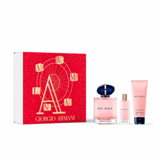 Armani My Way Eau De Parfum Gift Set Spray (90ml) With Body Lotion & 15ml EDP