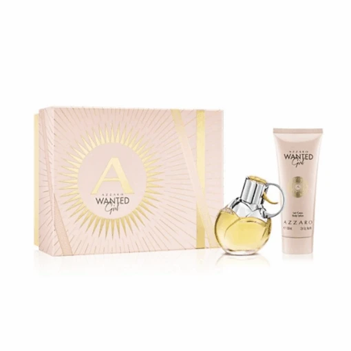Azzaro Wanted Girl Eau De Parfum Women's Perfume Gift Set Spray (30ml) With Body Lotion