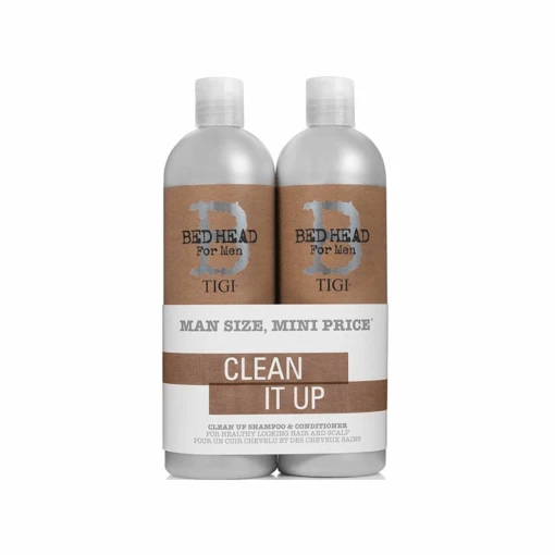 TIGI Bed Head For Men Clean It Up Shampoo & Conditioner (2 X 750ml)