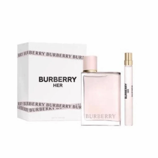 Burberry Her Eau De Parfum Women's Perfume Gift Set Spray (100ml) With 10ml EDP