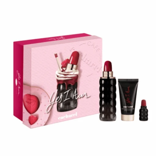 Cacharel Yes I Am Fabulous Eau De Parfum Women's Perfume Gift Set Spray (75ml) With Body Lotion And 5ml EDP