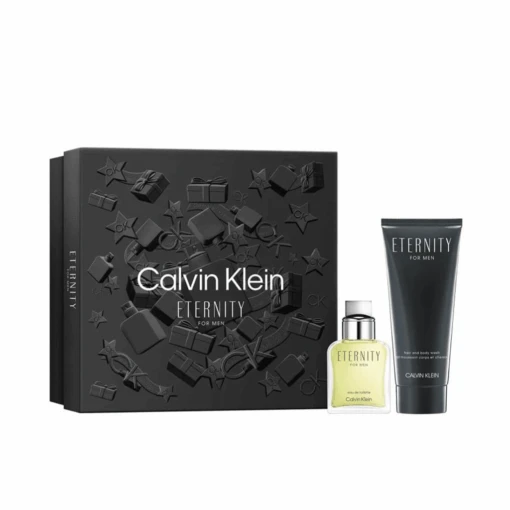 Calvin Klein Eternity Eau De Toilette Men's Aftershave Gift Set Spray (30ml) With Shower Gel