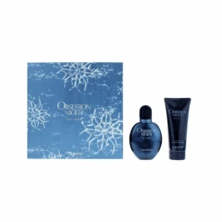 Calvin Klein Obsession Night Eau De Toilette Men's Gift Set Spray (100ml) With Shower Gel