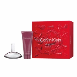 Calvin Klein Euphoria Eau De Parfum Women's Christmas Perfume Gift Set Spray (50ml) With Body Lotion