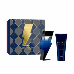 Carolina Herrera Bad Boy Colbalt Eau De Parfum Men's Aftershave Gift Set Spray (100ml) With Shower Gel