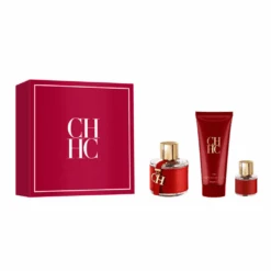 Carolina Herrera CH Eau De Toilette Women's Perfume Gift Set Spray (100ml) With Body Lotion And 10ml EDT