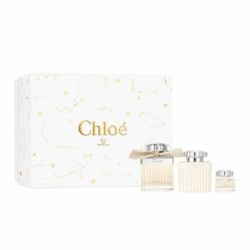 Chloé Chloe Nomade Eau De Parfum Women's Perfume Gift Set Spray (75ml) With Body Lotion & 5ml EDP