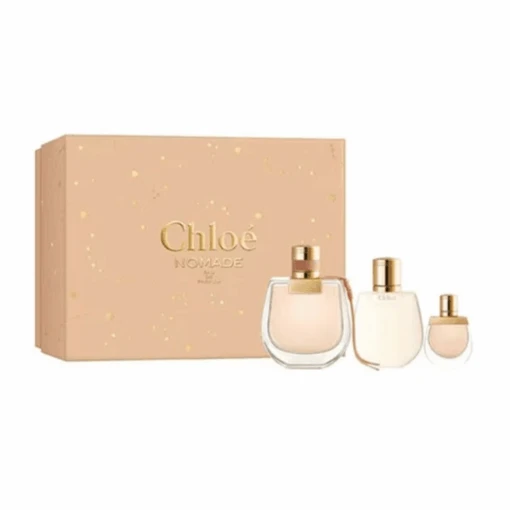 Chloé Chloe Nomade Eau De Parfum Women's Perfume Women's Gift Set Spray (75ml) With Body Lotion & 5ml EDP