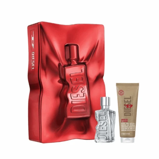 Diesel D By Diesel Eau De Toilette Men's Aftershave Gift Set Spray (50ml) With Shower Gel