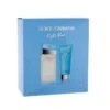 Dolce & Gabbana Light Blue Eau De Toilette Women's Perfume Gift Set Spray (100ml) With Body Cream