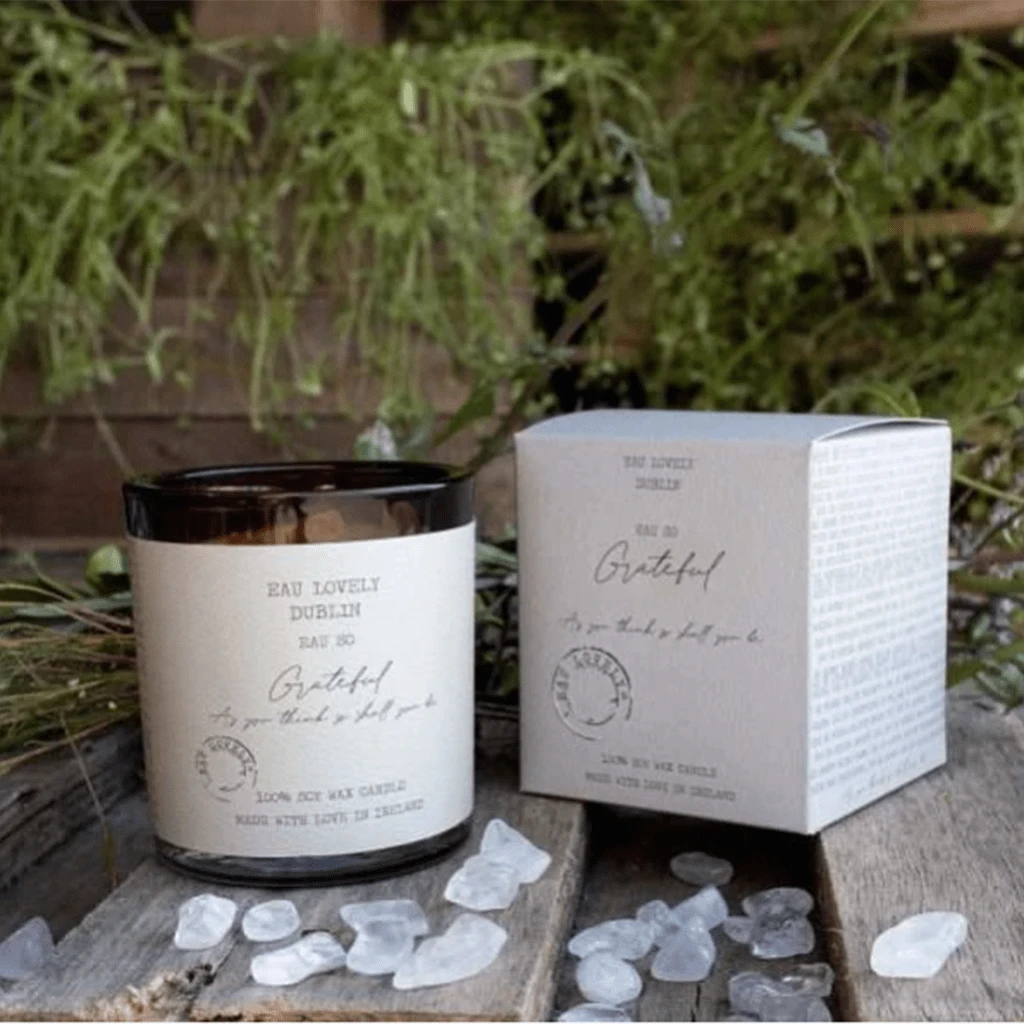 Eau Lovely Dublin Eau So Grateful Candle (With Moonstone Crystals) 3 Eau Lovely Dublin Eau So Grateful Candle (With Moonstone Crystals)