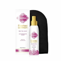 Fake Bake Flawless Darker Self-Tan Liquid (177ml) Gift Set With Application Mitt