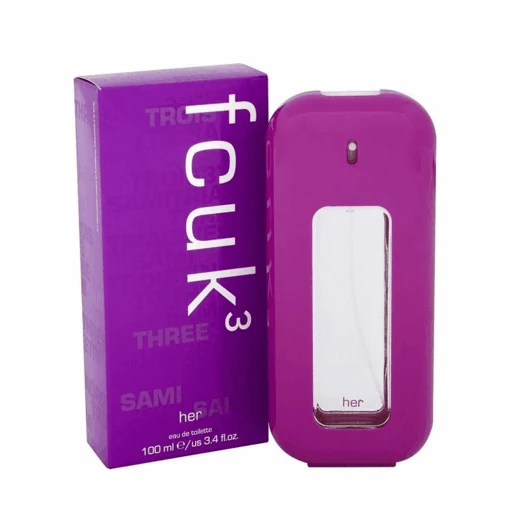 French Connection FCUK 3 Her Eau De Toilette Women's Perfume Spray (100ml)