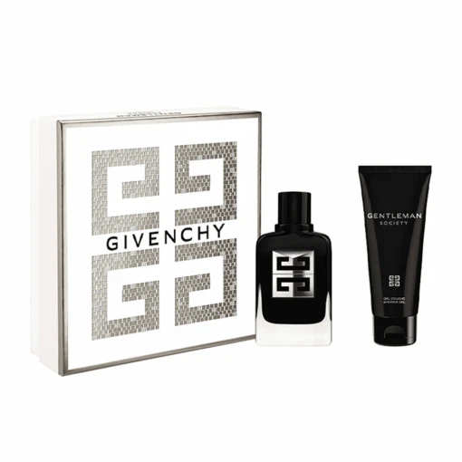 Givenchy Gentleman Society Eau De Parfum Men's Aftershave Gift Set Spray (60ml) With 75ml Shower Gel