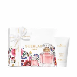 Guerlain Mon Guerlain Eau De Parfum Women's Perfume Gift Set Spray (50ml) With 75ml Body Lotion + 5ml EDP