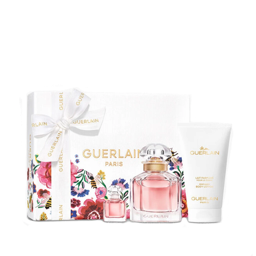 Guerlain Mon Guerlain Eau De Parfum Women's Perfume Gift Set Spray (50ml) With 75ml Body Lotion + 5ml EDP 3 Guerlain Mon Guerlain Eau De Parfum Women's Perfume Gift Set Spray (50ml) With 75ml Body Lotion + 5ml EDP