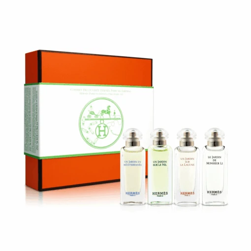 Hermès Hermes Jardins Unisex Fragrance Miniature Gift Set 4 X 7.5ml (De Monsier, Sur La Lagune, Sur Le Nil, En Meditarannee)
