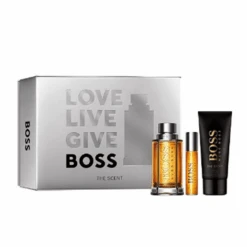 Hugo Boss The Scent For Him Eau De Toilette Men's Aftershave Gift Set Spray (100ml) With Shower Gel And 10ml EDT