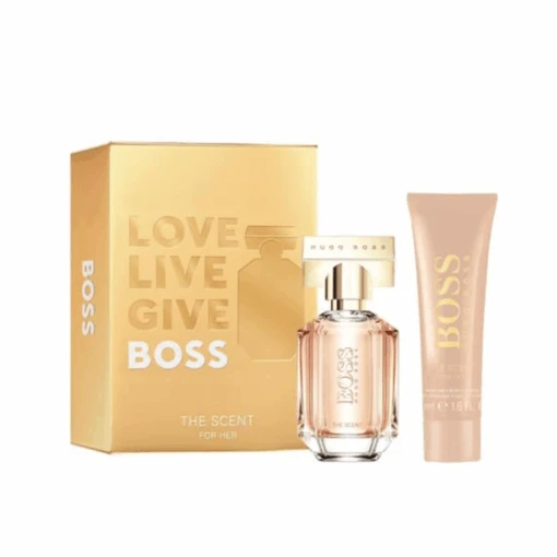 Hugo Boss The Scent For Her Eau De Parfum Women's Gift Set Spray (30ml) With Body Lotion
