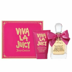 Juicy Couture Viva La Juicy Eau De Parfum Women's Perfume Gift Set Spray (100ml) With 125ml Body Souffle