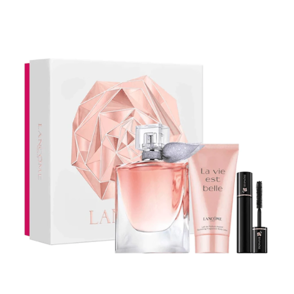 Lancome La Vie Est Belle Eau De Parfum Women's Gift Set Spray (50ml) With Body Lotion And Hypnose Volume Mascara 3 Lancome La Vie Est Belle Eau De Parfum Women's Gift Set Spray (50ml) With Body Lotion And Hypnose Volume Mascara