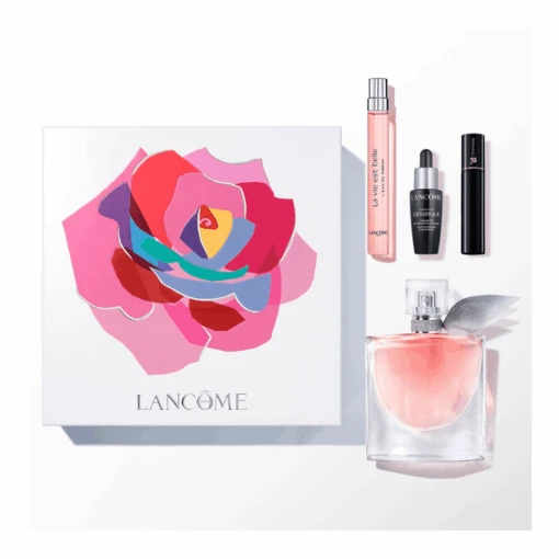 Lancome La Vie Est Belle Eau De Parfum Women's Perfume Spray Gift Set (50ml) With Face Serum, Mini Mascara And 10ml EDP