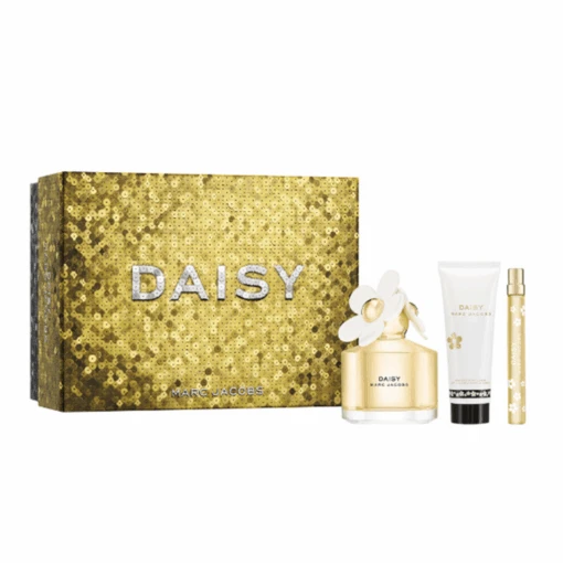 Marc Jacobs Daisy Eau De Toilette Women's Gift Set Spray (100ml) With Body Lotion & 10ml EDT EDT
