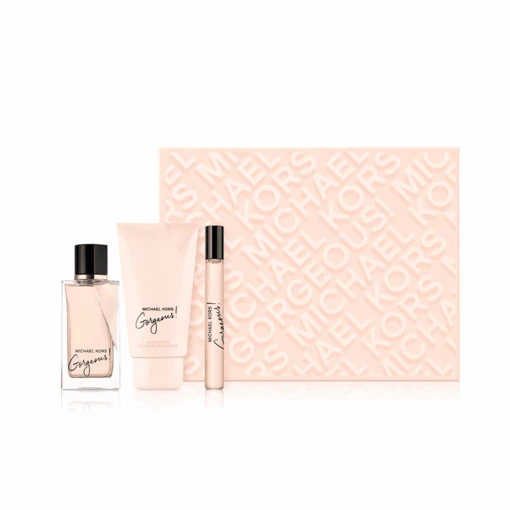 Michael Kors Gorgeous Eau De Parfum Women's Perfume Gift Set Spray (100ml) With Body Lotion & 10ml EDP