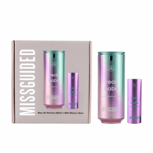 Missguided Real Babe Eau De Parfum Women's Perfume Spray Gift Set (80ml) With 10ml EDP
