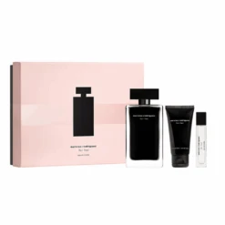 Narciso Rodriguez For Her Eau De Toilette Women's Perfume Gift Set Spray (50ml) With Body Lotion And Hair Mist