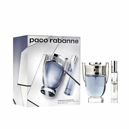 Paco Rabanne Invictus Eau De Toilette Men's Aftershave Gift Set (100ml) With 20ml EDT
