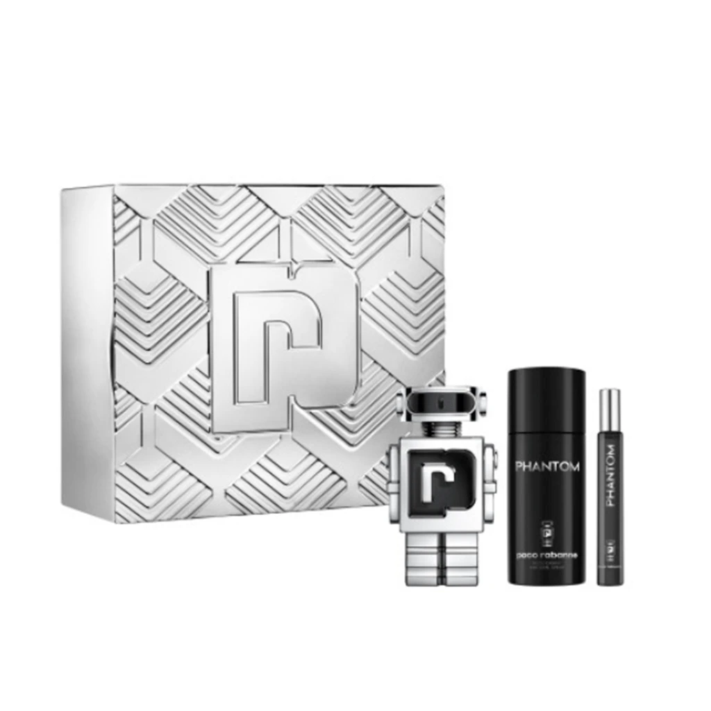 Paco Rabanne Phantom Eau De Toilette Gift Set Spray (100ml) With Deodorant And 10ml EDT 3 Paco Rabanne Phantom Eau De Toilette Gift Set Spray (100ml) With Deodorant And 10ml EDT