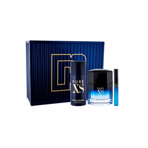 Paco Rabanne Pure XS Eau De Toilette Men's Gift Set Spray (100ml) With Deodorant And 10ml Mini