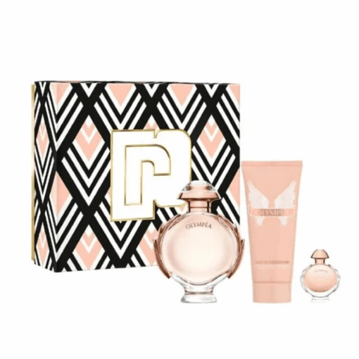 Paco Rabanne Olympea Eau De Toilette Women's Perfume Spray Gift Set (80ml) With 6ml And Body Lotion