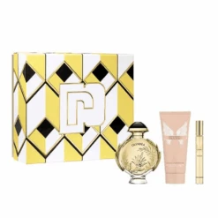 Paco Rabanne Olympea Solar Eau De Parfum Intense Women's Gift Set Perfume Spray (80ml) With 100ml Body Lotion And 10ml EDP