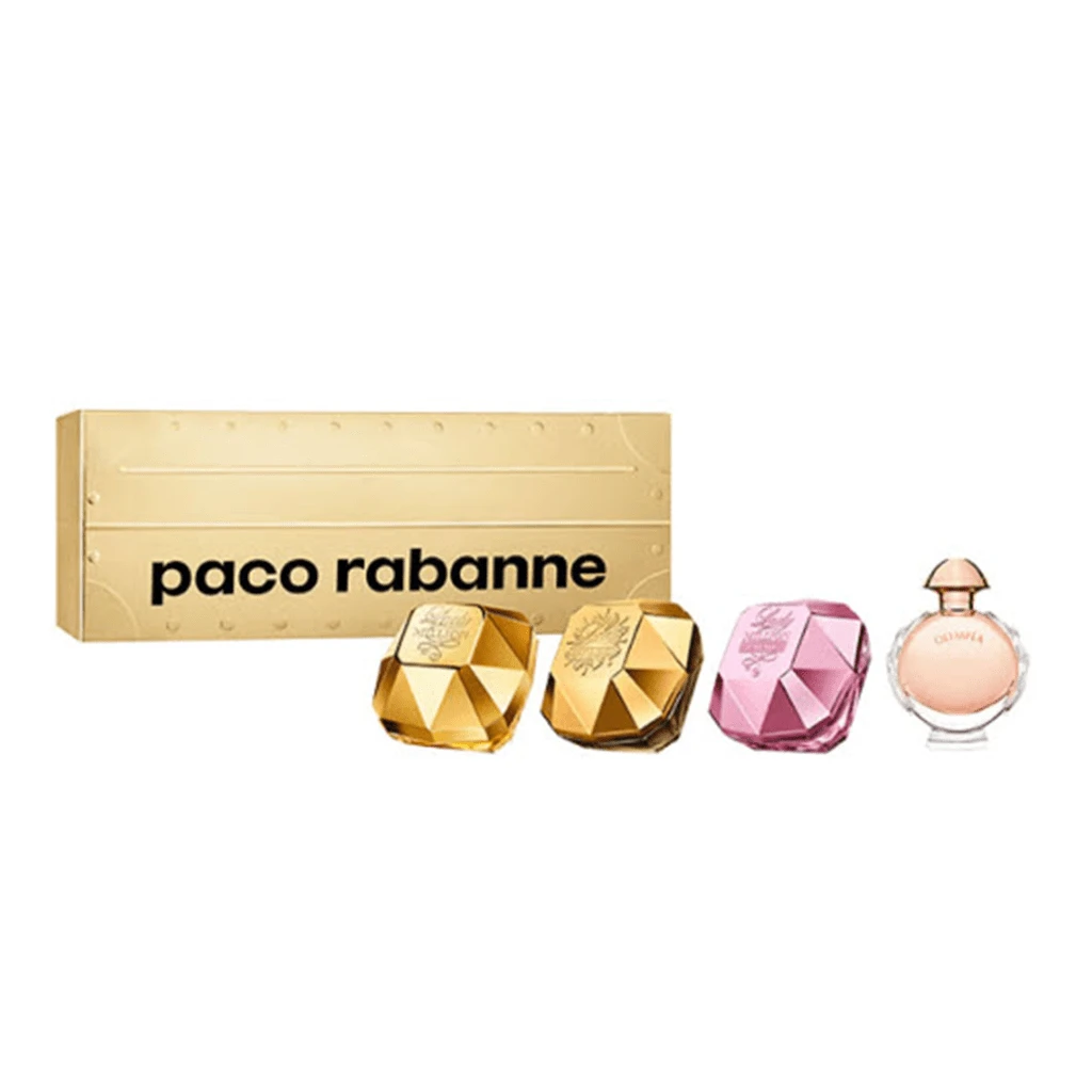 Paco Rabanne Women's Miniatures Women's Gift Set X4 (Lady Million, Lady Million Fabulous, Lady Million Empire, Olympea) 3 Paco Rabanne Women's Miniatures Women's Gift Set X4 (Lady Million, Lady Million Fabulous, Lady Million Empire, Olympea)