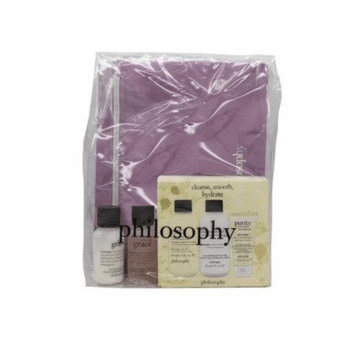 Philosophy Amazing Grace Women's Gift Set With Body Emulsion, Shampoo & Shower Gel, Mini Set And Bag