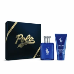 Ralph Lauren Polo Blue Eau De Toilette Men's Aftershave Gift Set Spray (75ml) With 50ml Shower Gel