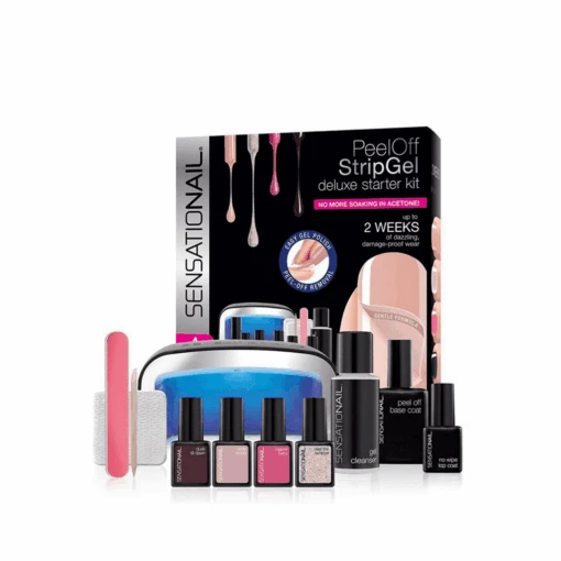 Sensationail Peel Off Strip Gel Deluxe Starter Kit (11 Pcs)