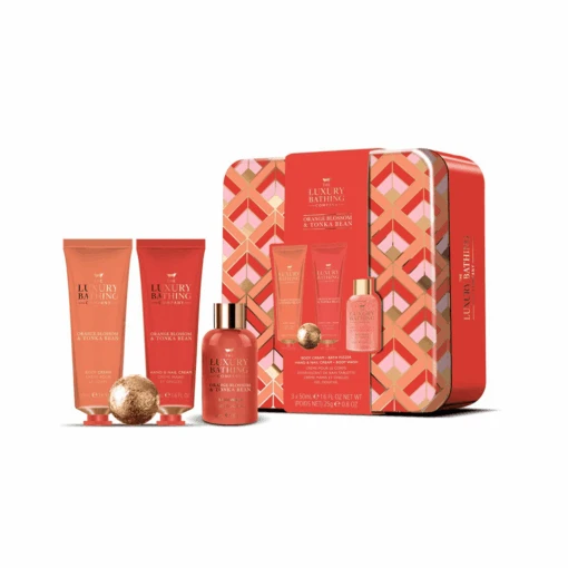 The Luxury Bathing Company Orange Blossom & Tonka Bean Relax & Unwind Gift Set