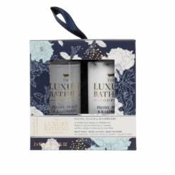 The Luxury Bathing Company Peony, Peach & Raspberry Perfect Couple Gift Set