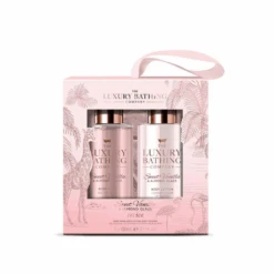 The Luxury Bathing Company Sweet Vanilla & Almond Glaze Revive Gift Set