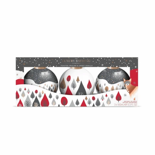 The Luxury Bathing Company Toasted Praline & Sweet Vanilla Glistening Gift Set