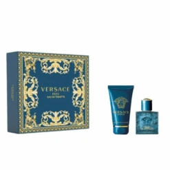 Versace Eros Eau De Toilette Men's Aftershave Spray (30ml) Gift Set With Shower Gel