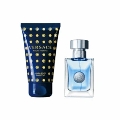 Versace Pour Homme Eau De Toilette Men's Aftershave Spray (30ml) Gift Set With Hair And Body Shampoo