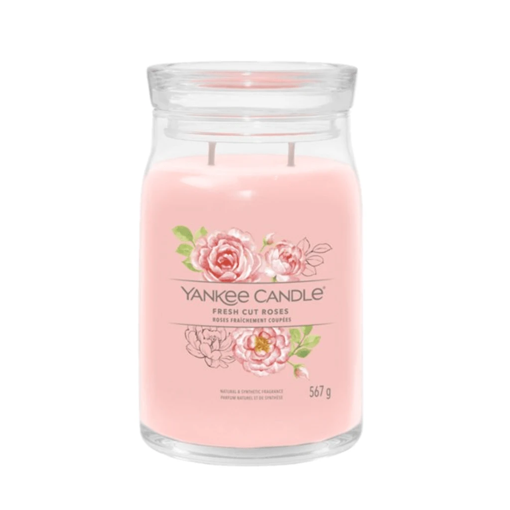 Yankee Candle Fresh Cut Roses Signature Large Jar Candle 3 Yankee Candle Fresh Cut Roses Signature Large Jar Candle