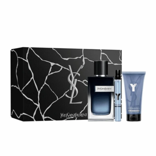 Yves Saint Laurent YSL Y For Men Gift Set Eau De Parfum Men's Aftershave Gift Set Spray (100ml) With 50ml Shower Gel & 10ml EDP