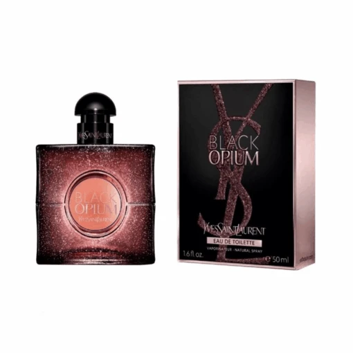 Yves Saint Laurent YSL Black Opium Glowing Eau De Toilette Women's Perfume Spray (50ml)